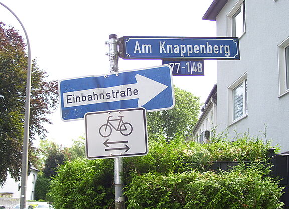 Fahrradverkehr Knappenberg Meissener Str