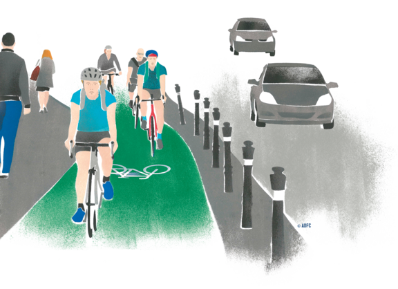 Illustration Radweg