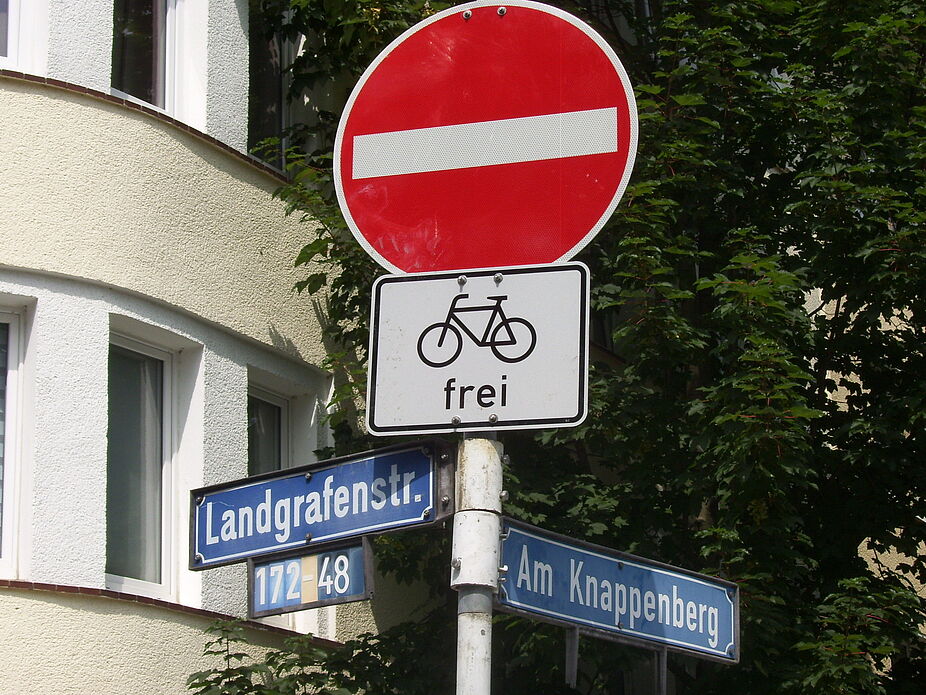 Fahrradverkehr Knappenberg Meissener Str Fahrradverkehr Knappenberg Meissener Str