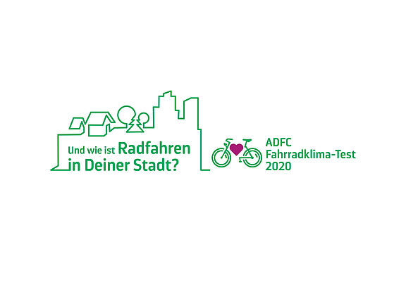 Logo des ADFC Fahrradklimatests 2020