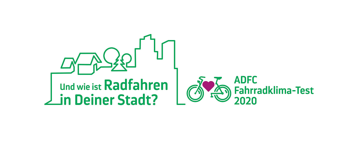 Logo des ADFC Fahrradklimatests 2020