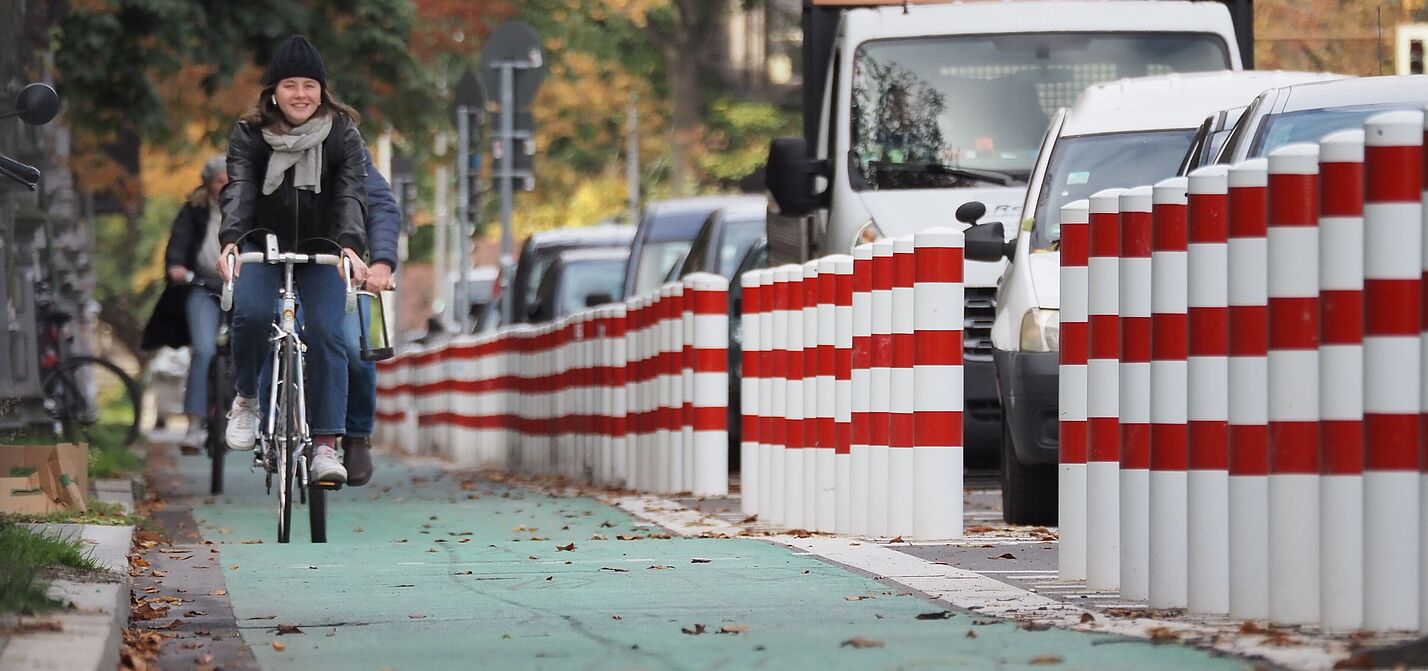 Geschützter Radfahrstreifen